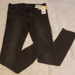 Super Skinny Low Waist Black Jeans (34/34)